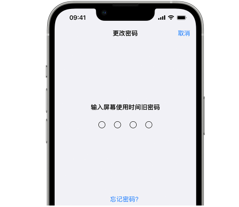 三亚iPhone屏幕维修分享iPhone屏幕使用时间密码忘记了怎么办 