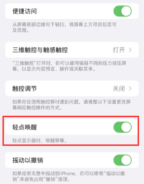 三亚苹果授权维修站分享iPhone轻点无法唤醒怎么办