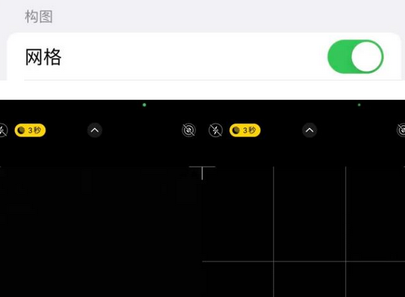 三亚苹果手机维修网点分享iPhone如何开启九宫格构图功能