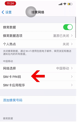 三亚苹果14维修网分享如何给iPhone14的SIM卡设置密码 