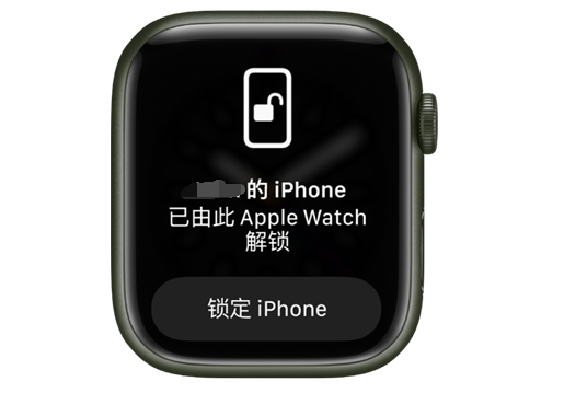 三亚苹果手机维修分享用 AppleWatch 解锁配备面容 ID 的 iPhone方法 