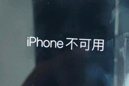 三亚苹果服务网点分享锁屏界面显示“iPhone 不可用”如何解决 