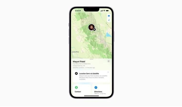 三亚苹果14维修分享iPhone14系列中 FindMy功能通过卫星分享位置方法教程 